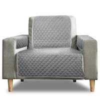Sofaschoner Einsitzer / Sessel grau / anthrazit 50 x 191 cm + 2 x 50 x 55 cm 