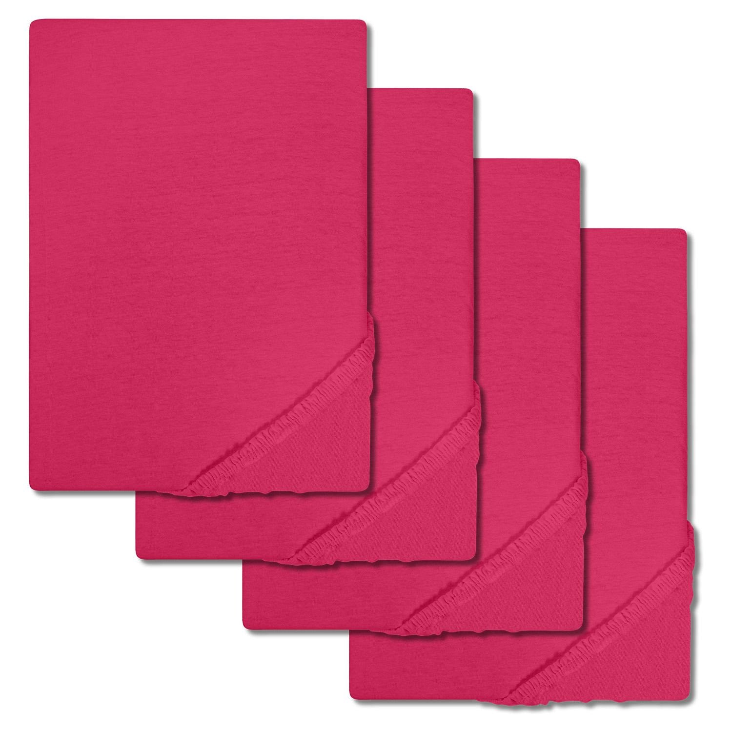 Setex fine fiber fitted sheet pink 90 x 200 cm double pack