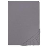 CloudComfort Basic lenzuolo matrimoniale jersey stretch grigio scuro 180 x 200 - 200 x 200 cm