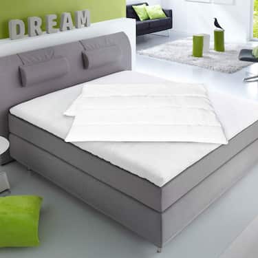 135 x 200 cm + 80 x 80 cm Mikrofaser Ganzjahres Bett-Set, extra leicht