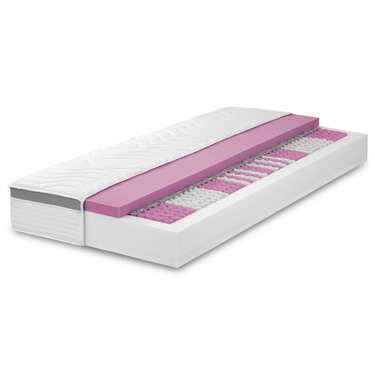 7-зонний ергономічний пружинний матрац Sleezzz Diamond T1000 90 x 200 см, висота 23 см, рівень жорсткості H2/H3, 1000 пружин/2 м² + наматрацник / наматрацник 90 x 200 см