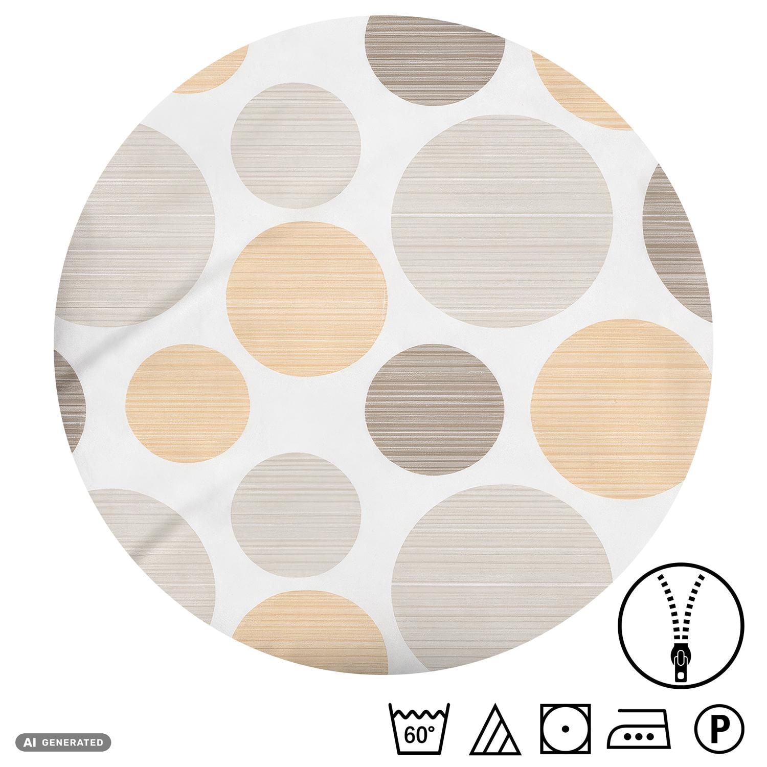 CloudComfort Renforcé Bettwäsche gelbe Kreise 135 x 200 + 80 x 80 cm