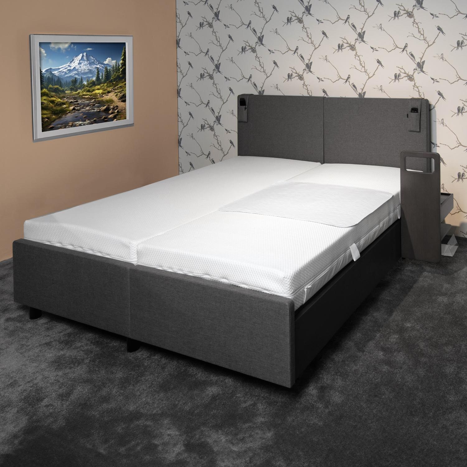 Sleezzz Vital waterproof absorbent fleece mattress topper, 75 x 90 cm, to protect the mattress in a 4-pack