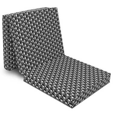 CloudComfort Basic folding mattress 70 x 195 cm with cat pattern, 10 cm high