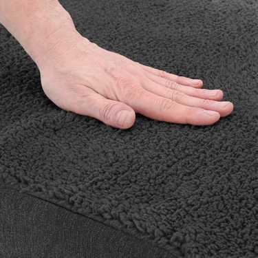 100 x 65 x 10 cm ergonomisches Hundekissen Größe L, Farbe schwarz