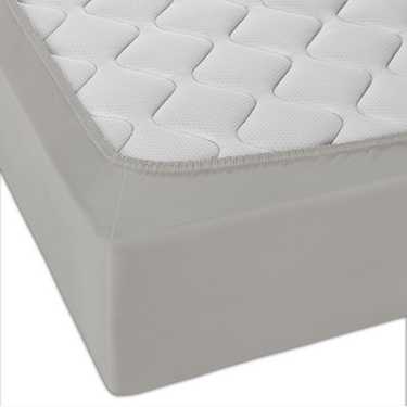 CloudComfort Basic lençol de malha elástica cinzento prateado 90 x 190 - 100 x 200 cm