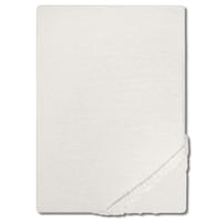 Castell Jersey Baumwoll Spannbettlaken weiß 140 x 190 - 150 x 200 cm