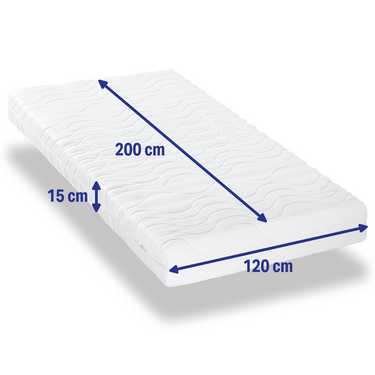 Matratzenbezug CloudComfort Premium 120 x 200 cm, Höhe 15 cm