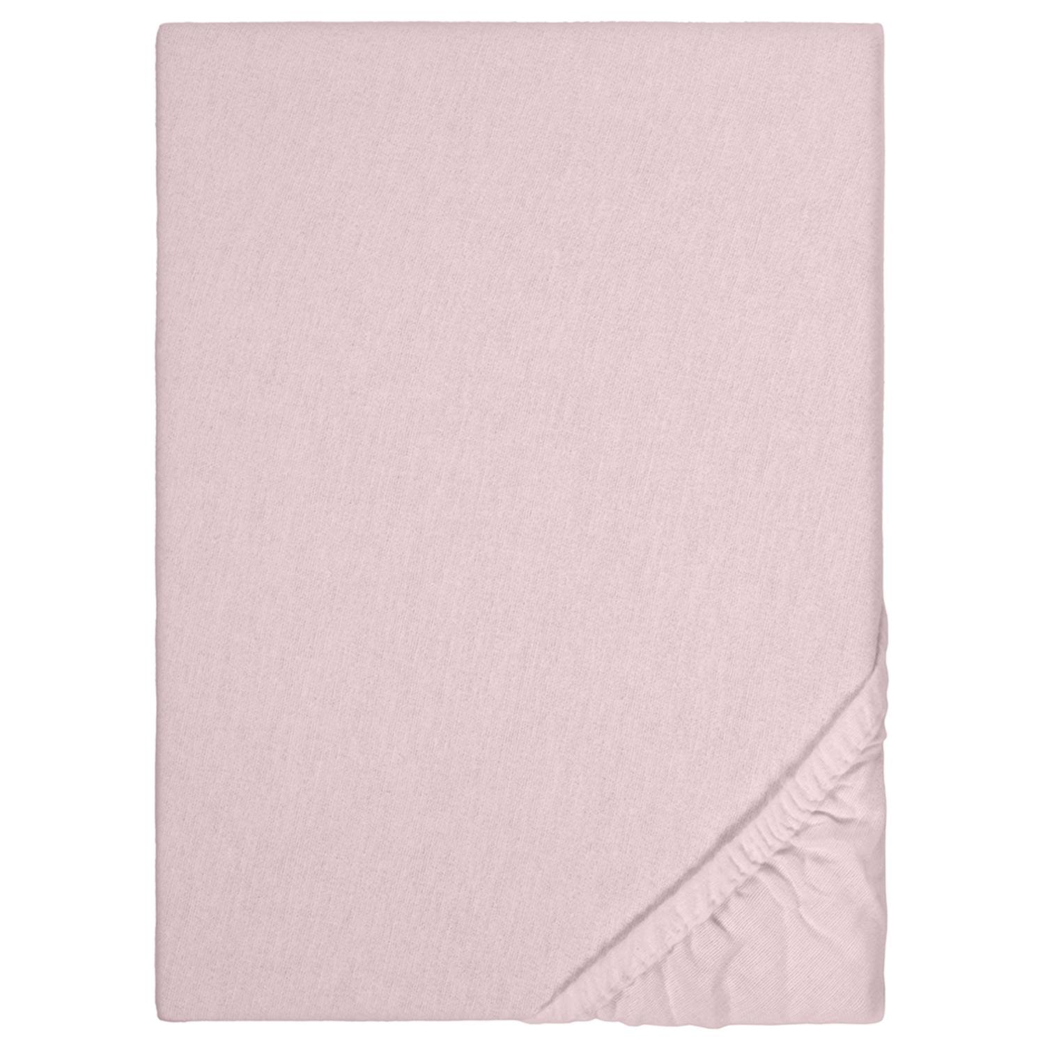 Lenzuolo a pieghe invernale fluffy rosa 180 x 190 - 200 x 200 cm