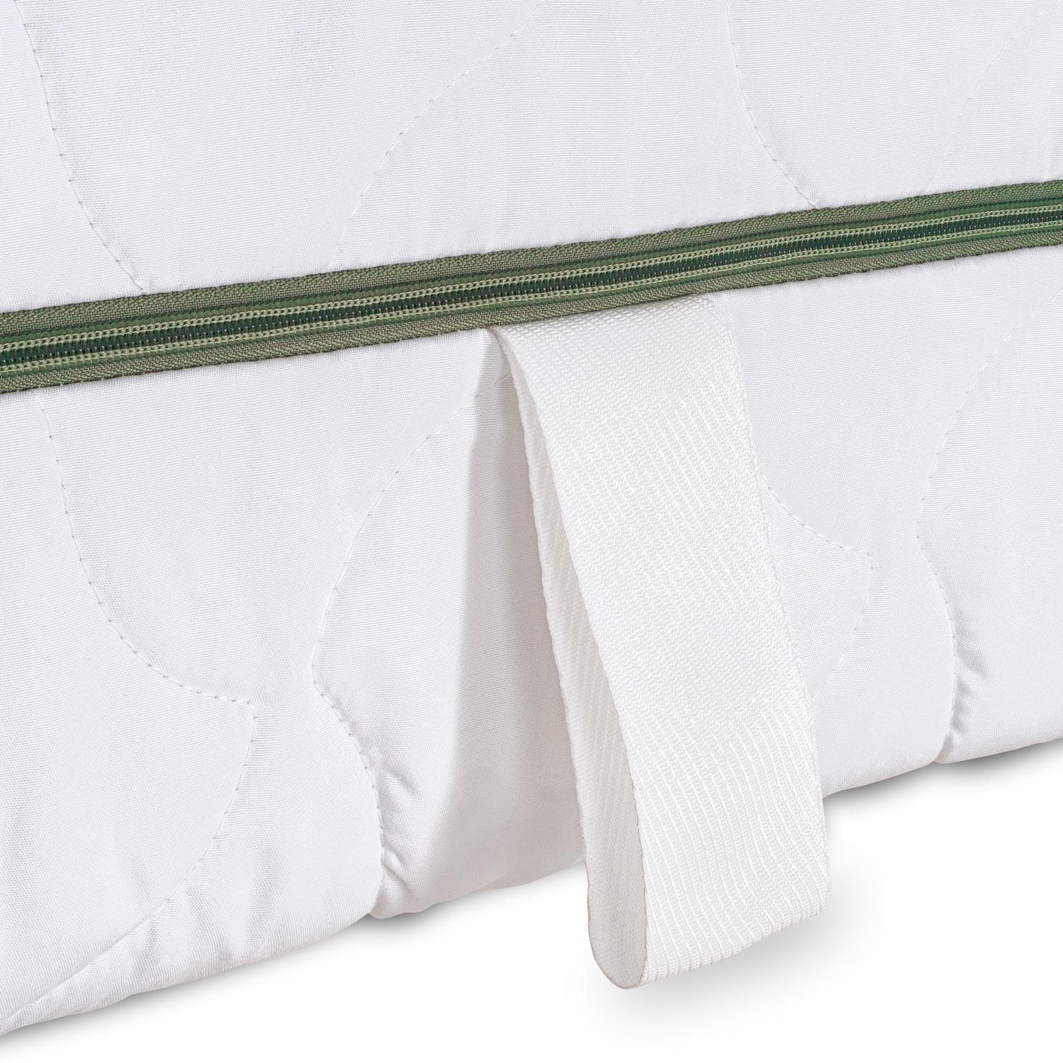 7-zone pocket spring mattress Sleezzz Smart 90 x 200 cm, height 21 cm, firmness level H2/H3 + CloudComfort Basic microfiber bed set 135 x 200 cm + 80 x 80 cm