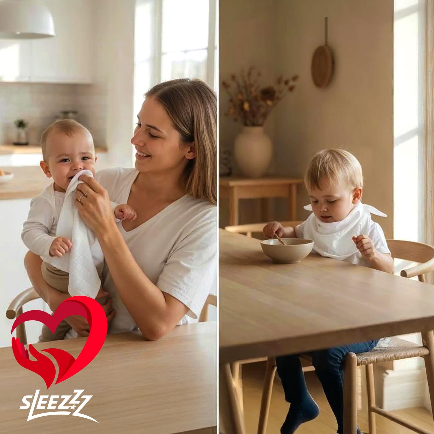 70 x 70 cm white gauze diapers in a pack of 20 made of 100% cotton