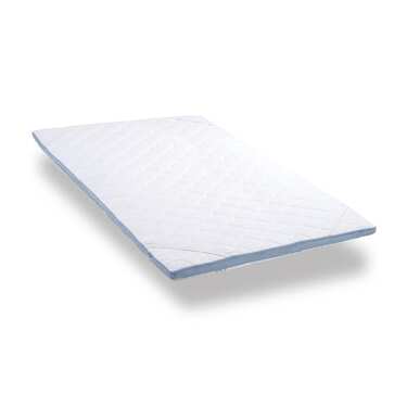 Cold foam topper CloudComfort Cool 120 x 200 cm H2/H3, height 7 cm, firmness level H2/H3, 7-zone topper with summer and winter side