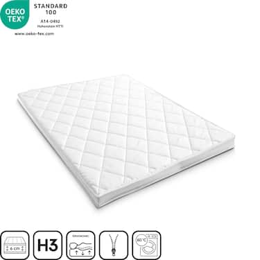 Espuma de conforto T6 120 x 200 cm, altura 6 cm, nível de firmeza H3