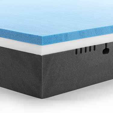 Sleezzz Premium viscoelastic mattress 120 x 200 cm, height 20 cm, firmness level H2/H3, with reversible handles + Sleezzz® Cool cooling effect pillow free of charge