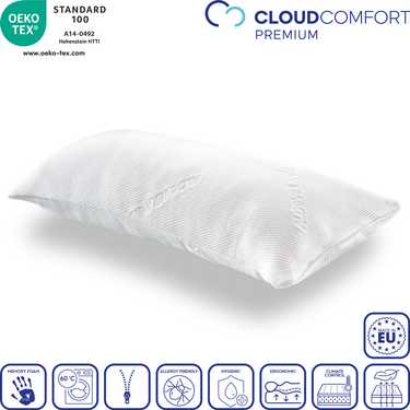 CloudComfort visco-elastisch comfort slaapkussen 40 x 80 cm