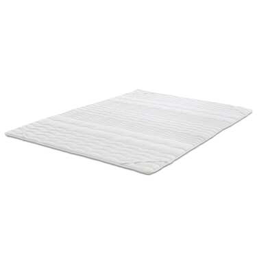 Online-Retoure 2,5 cm Komfortschaumtopper Sleezzz® Basic 160 x 200 cm mit 7-Zonen-Wellensteppung und Eckgummis