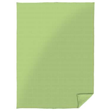 Bavlněná vaflová piké přikrývka světle zelená 130 x 180 cm