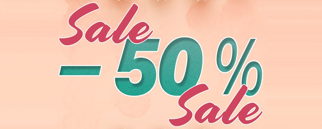 Spring bargain with 50% discount