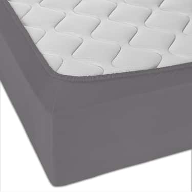 CloudComfort Basic fitted sheet jersey stretch dark gray 90 x 190 - 100 x 200 cm