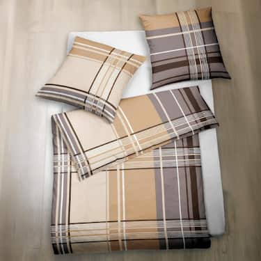 Confezione doppia di biancheria da letto in fibra fine 135 x 200 cm + 80 x 80 cm