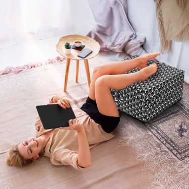 CloudComfort Basic folding mattress 70 x 195 cm with cat pattern, 10 cm high