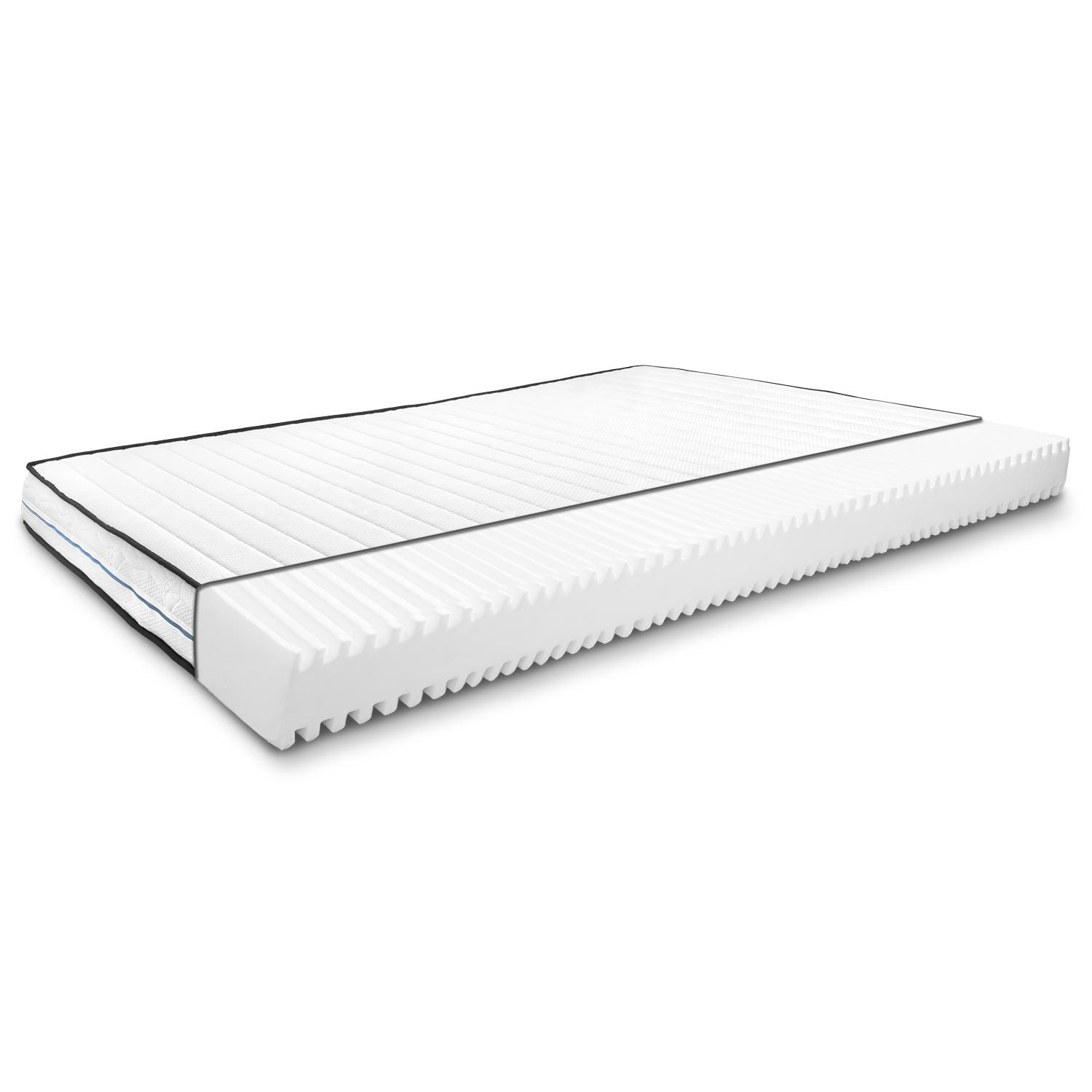 CubeSleep DUOKERN Materasso 140x200 Cm In Schiuma Fredda Con Due Gradi Durezza H2/H3, Rivestimento Rimovibile E Lavabile, Made In Germany - 4