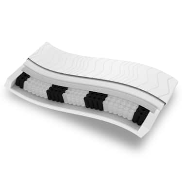 7-tsooniline ergonoomiline taskupõhine madrats Sleezzz Premium 140 x 200 cm, kõrgus 23 cm, kõvadusaste H2/H3