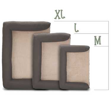 Letto ortopedico per cani 120 x 80 x 31 cm con schienale taglia M