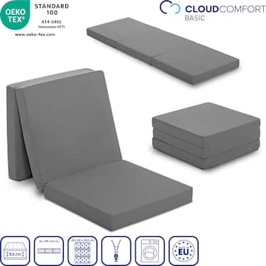 Materasso pieghevole CloudComfort Basic 65 x 190 cm