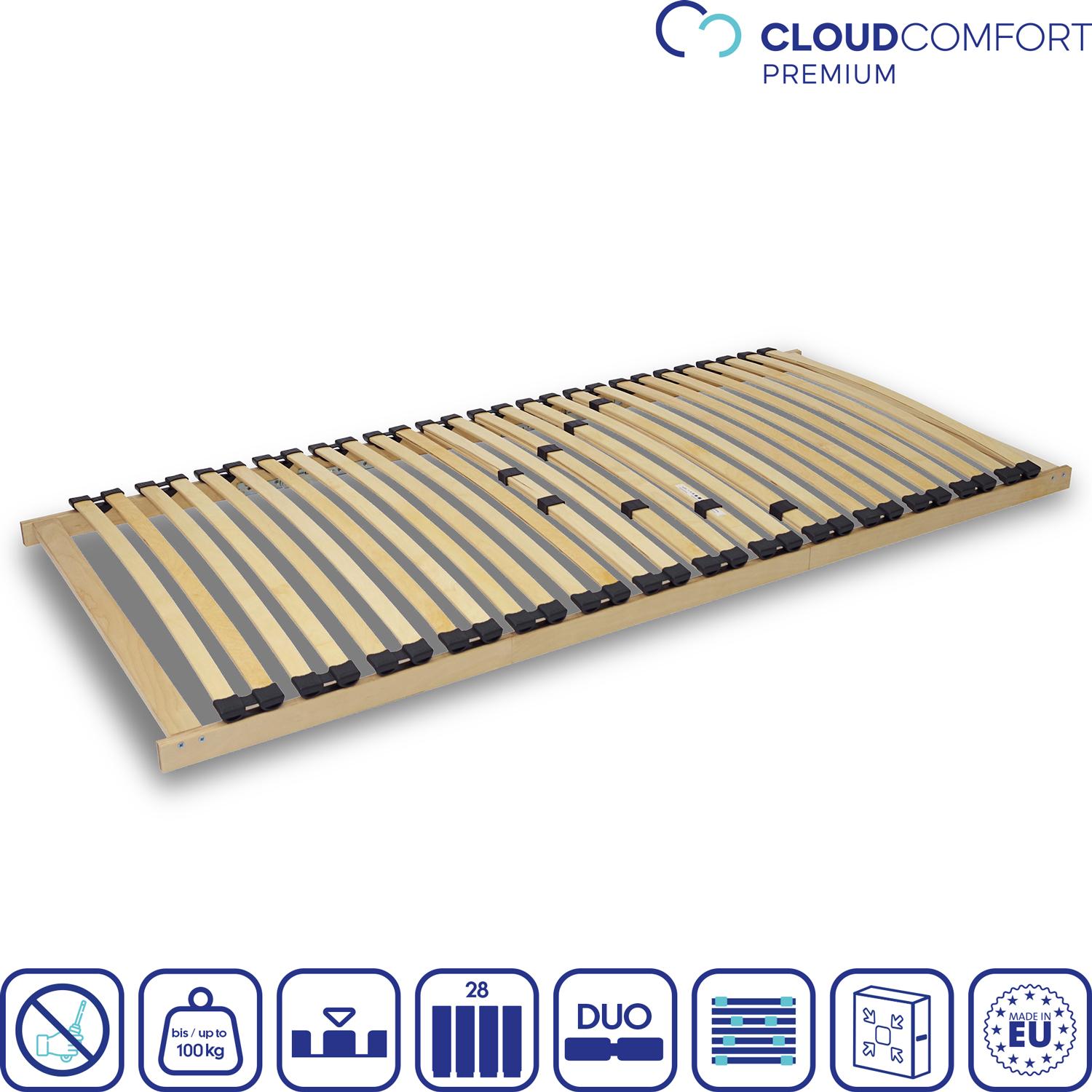 Skladací lamelový rám CloudComfort 90 x 200