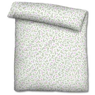 Double pack Castell cotton-linen bed linen 155 x 220 cm + 80 x 80 cm