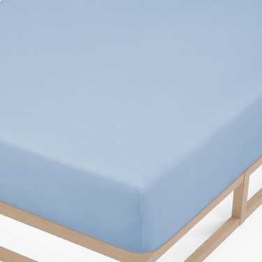 Set di 4 lenzuola Castell in jersey blu ghiaccio 90 x 190 - 100 x 200 cm (4 pezzi)