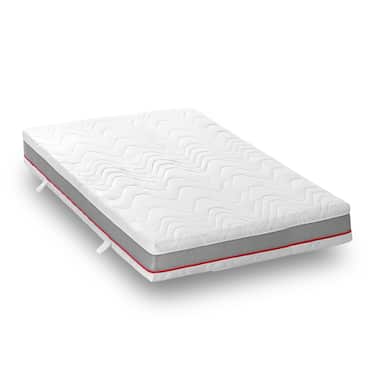 7-tsooniline ergonoomiline taskupõhine madrats Sleezzz Premium 140 x 200 cm, kõrgus 23 cm, kõvadusaste H2/H3