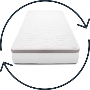 7 Zonen ergonomische Taschenfederkernmatratze Sleezzz Diamond T1000 180 x 200 cm, Höhe 23 cm, Härtegrad H2/H3, 1000 Federn/2m² + 2 x CloudComfort Basic Mikrofaser Bettset 135 x 200 cm + 80 x 80 cm