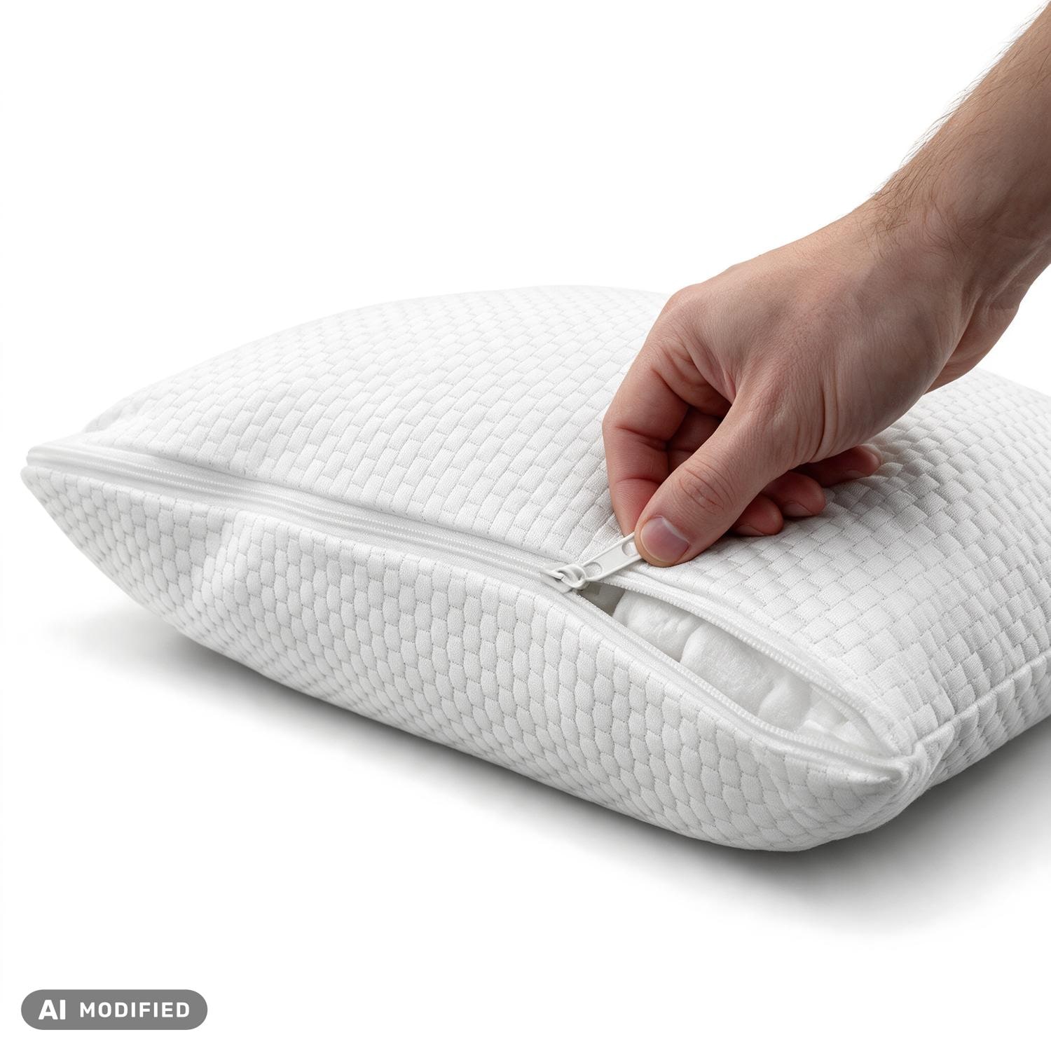 Cover in detail – Double pack viscoelastic neck support pillow Dream 40 x 80 cm