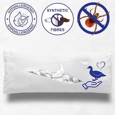 4 x Μαξιλάρι μικροϊνών CloudComfort Basic 40 x 80 cm