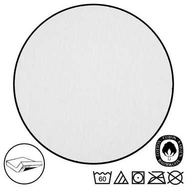 4er-Set CloudComfort Basic Spannbettlaken Jersey-Stretch weiß 120 x 200 cm (4 Stück)