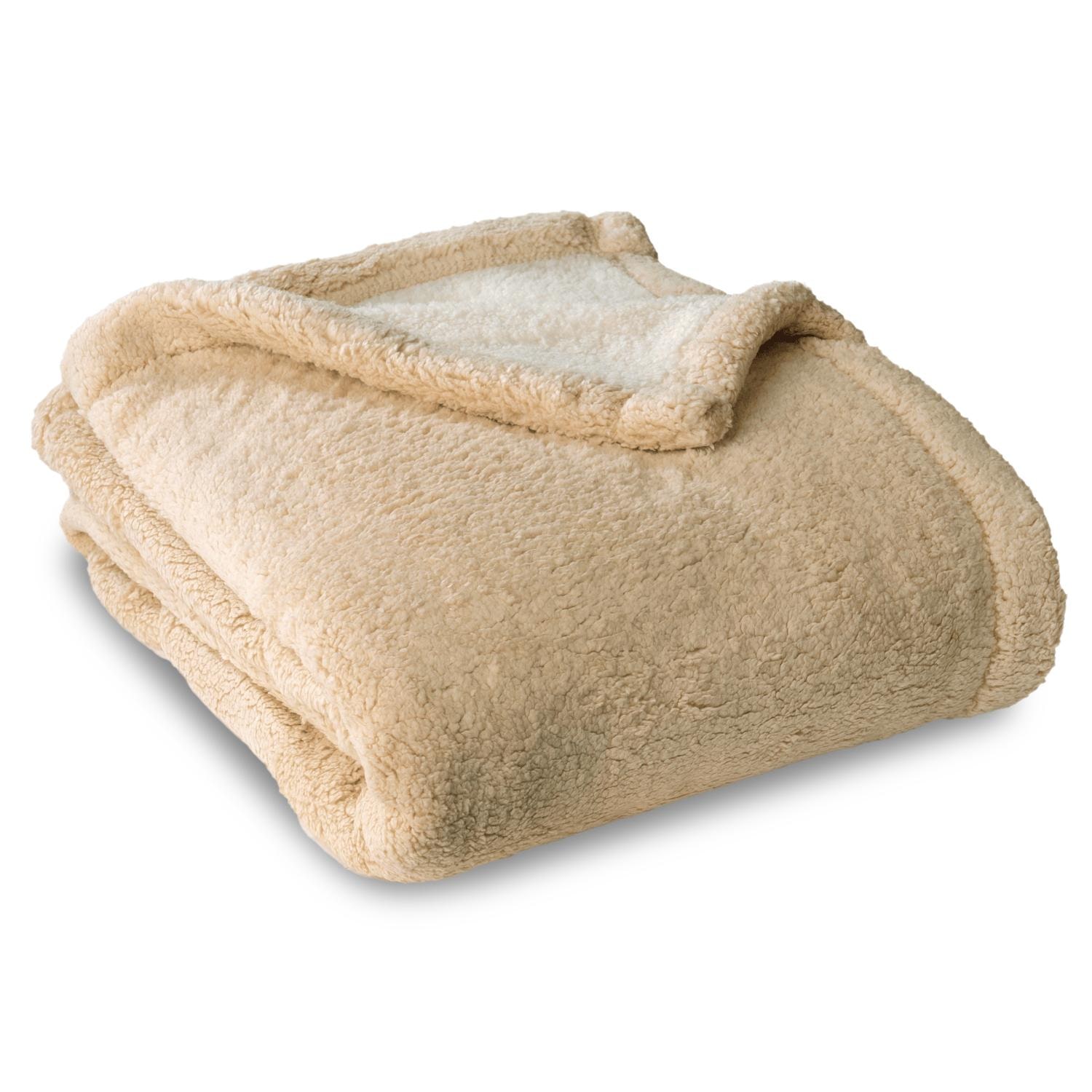 150 x 200 cm útulná deka vo vzhľade jahňacej kože z polyesteru