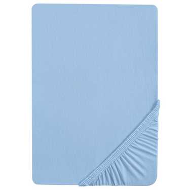 Castell Spannbettlaken Jersey eisblau 140 x 190 - 150 x 200 cm