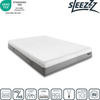 Sleezzz Premium viskoelastisk madrass 120 x 200 cm, höjd 20 cm, fasthetsgrad H2/H3, med vändbara handtag