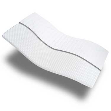 Kaltschaumtopper Supportho Premium Topper 90 x 200 cm H3, Höhe 9 cm, Härtegrad H3 mit antibakteriellem Bezug