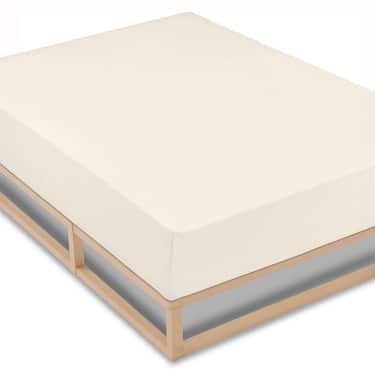 Castell lenzuolo fitted in microfibra interlock jersey champagne 90 x 190 - 100 x 200 cm confezione doppia