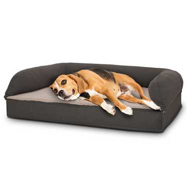 Letto ortopedico per cani 100 x 70 x 27 cm con schienale taglia M