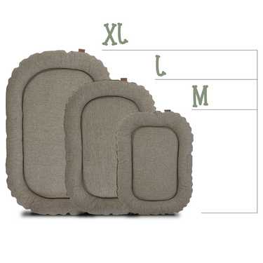 80 x 55 x 10 cm Petzzz dog cushion beige size M