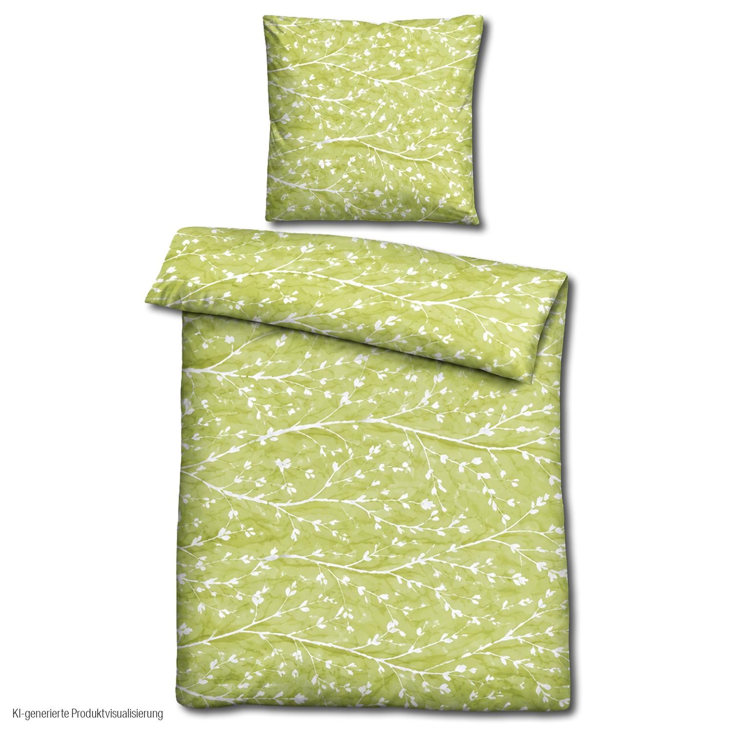 Set di biancheria da letto Cloud Comfort in raso di Mako, 135 x 200 cm + 80 x 80 cm
