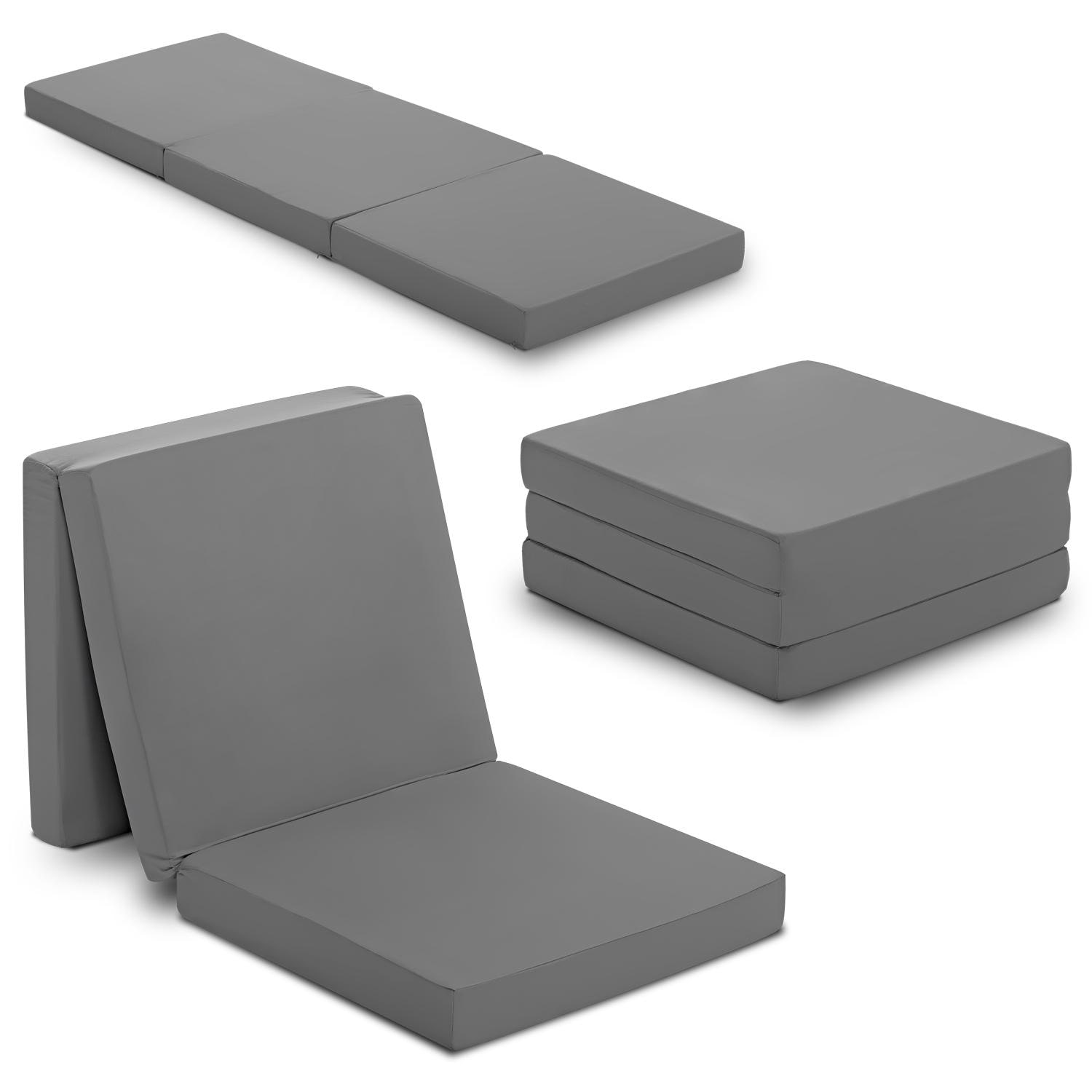 Materac składany CloudComfort Basic 65 x 190 cm antracytowy