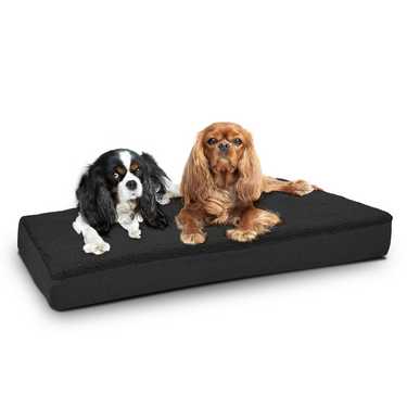 100 x 65 x 10 cm ergonomisches Hundekissen Größe L, Farbe schwarz