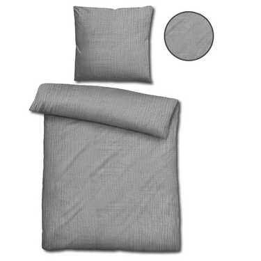 Double pack Sleezzz® muslin bed linen gray 135 x 200 cm + 80 x 80 cm