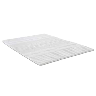 Online-Retoure 2,5 cm Komfortschaumtopper Sleezzz® Basic 120 x 200 cm mit 7-Zonen-Wellensteppung und Eckgummis