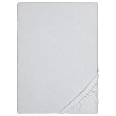 Spannbettlaken Winterflausch silber grau 140 x 190 - 160 x 200 cm